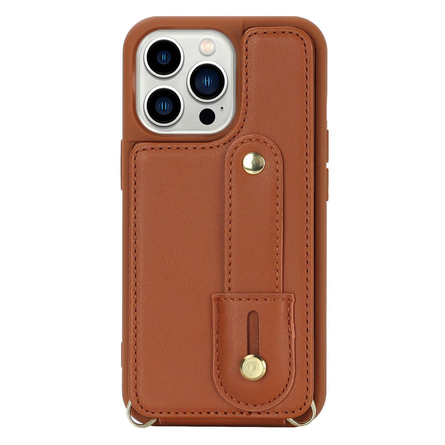 For iPhone 14 Pro Max Wristband Kickstand Phone Case Leather+TPU Cover with Card Holder For iPhone 14 Pro Max Wristband Kickstand Phone Case Leather+TPU Cover with Card Holder